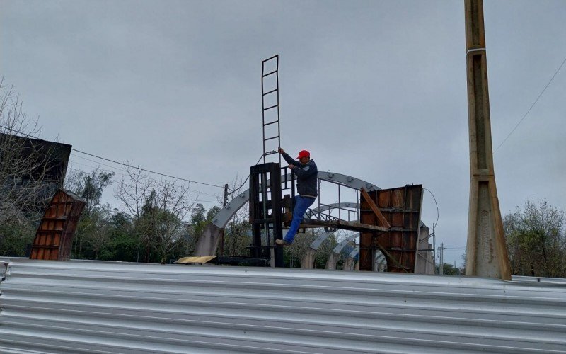 Obras na Rua Coberta em Campo Bom 