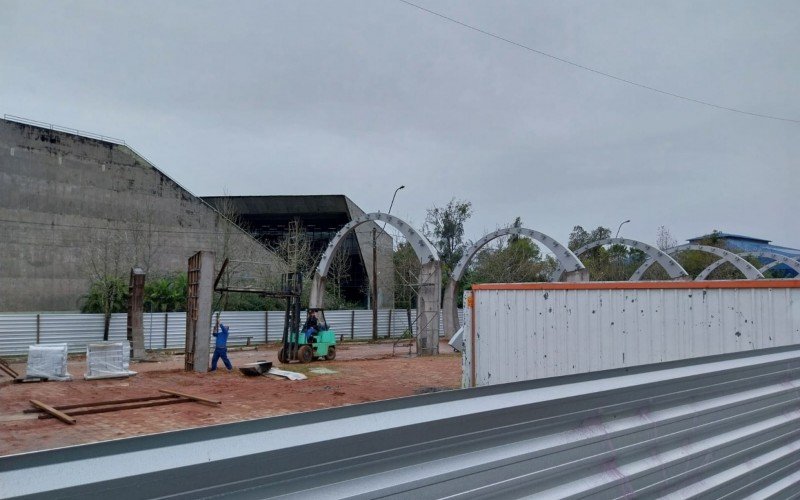 Obras na Rua Coberta em Campo Bom 