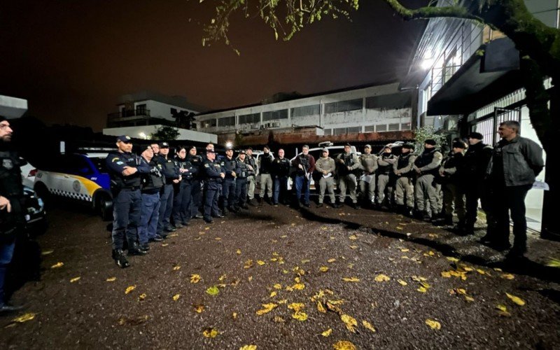 Operação reuniu Guarda Municipal, Polícia Civil e Brigada Militar