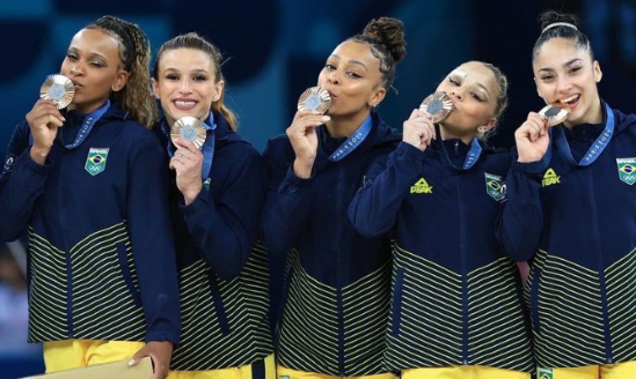 Brasil leva bronze na ginástica feminina por equipes em Paris-2024