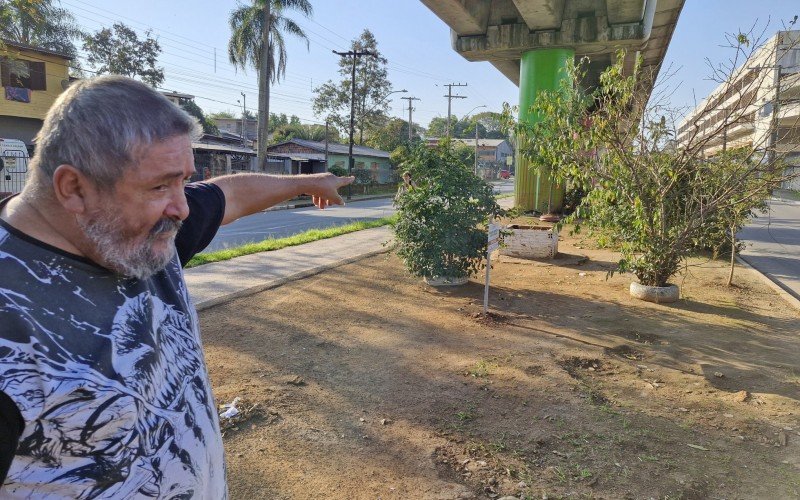 Área sob os trilhos é limpa e cuidada por Geraldão | abc+