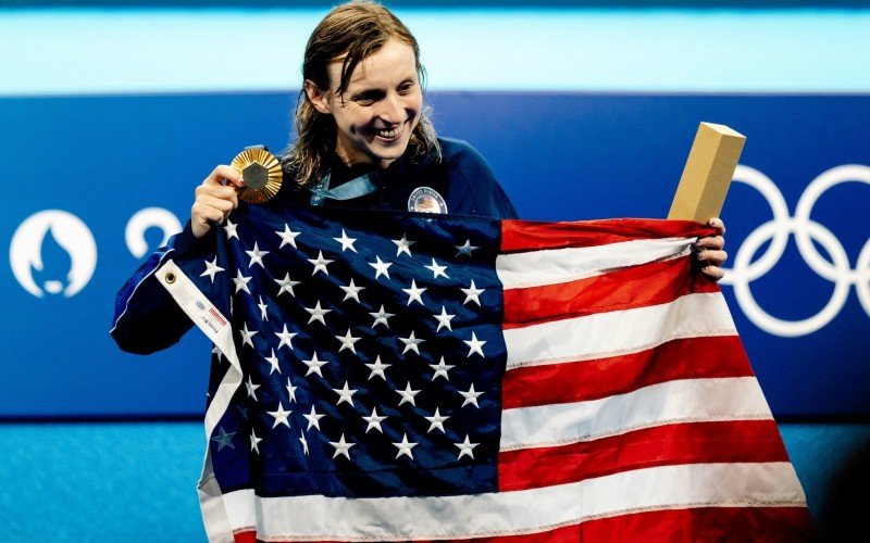 Katie Ledecky se consagrou bicampeã olímpica dos 1.500 metros | abc+