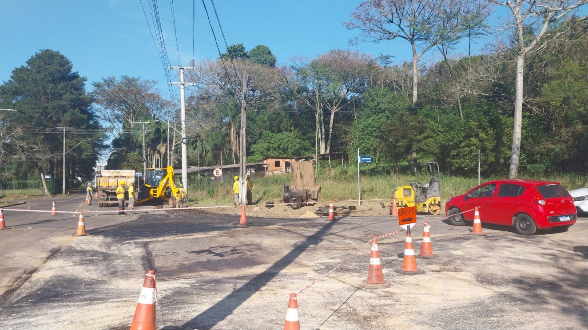 Trânsito tem desvios para operação tapa-buracos em Novo Hamburgo