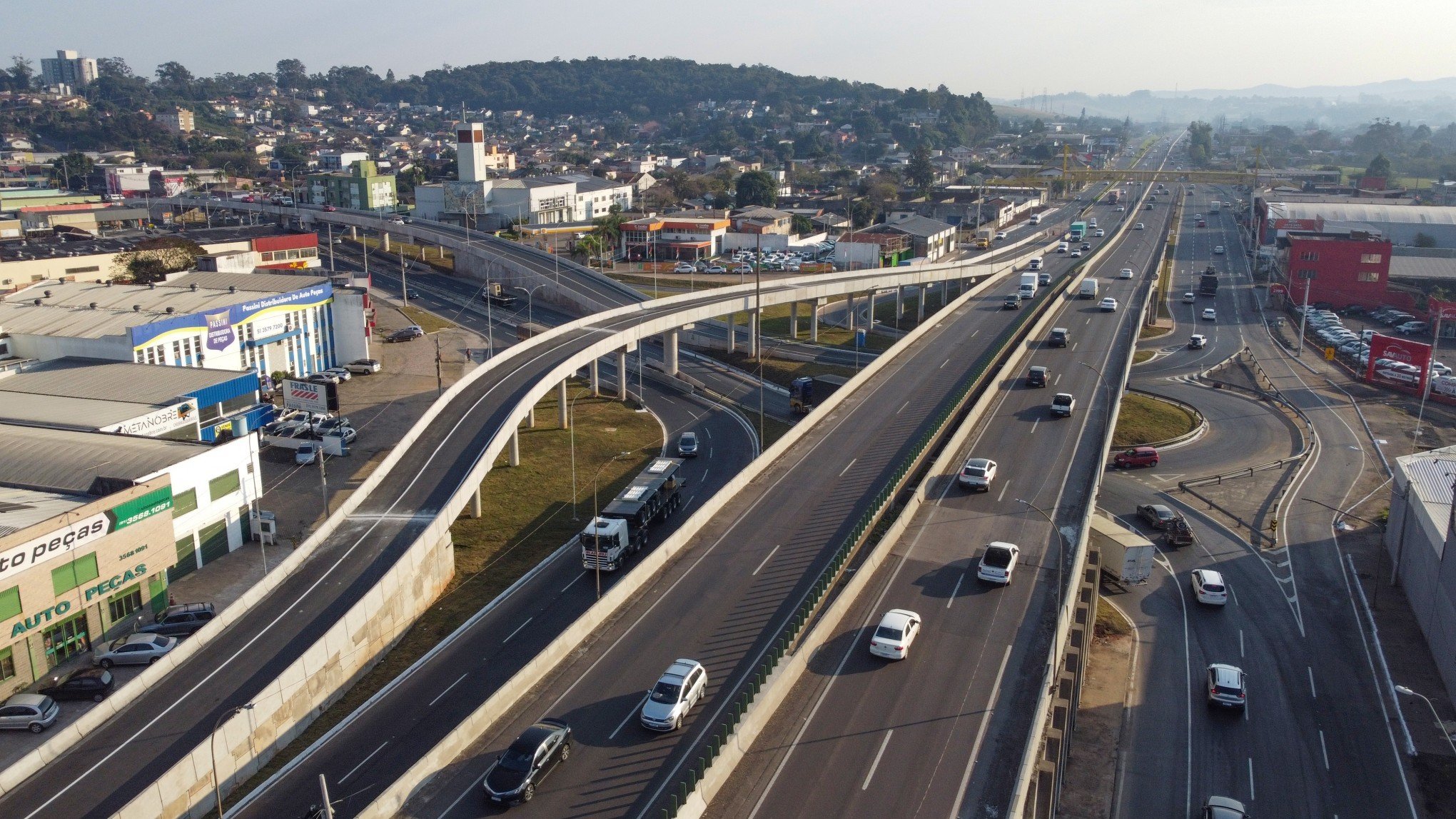 BR-116: Conclusão das obras já garante ganhos de mobilidade na Scharlau; saiba como está o trânsito no trecho