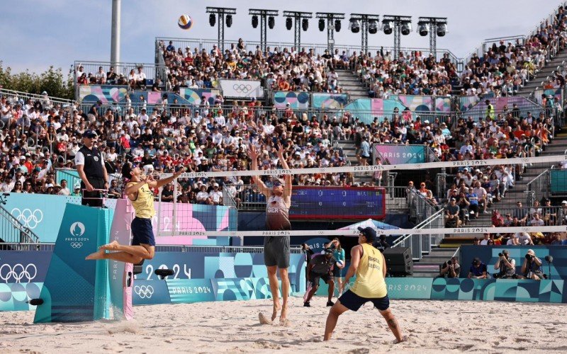 George e André perderam para os alemães Ehlers e Wickler por 2 sets a 0, com parciais de 21/16 e 21/17 | abc+