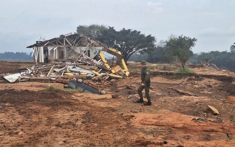 Região foi destruída pela enchente