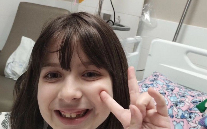 Catarina foi diagnosticada com linfoma aos 4 anos de idade