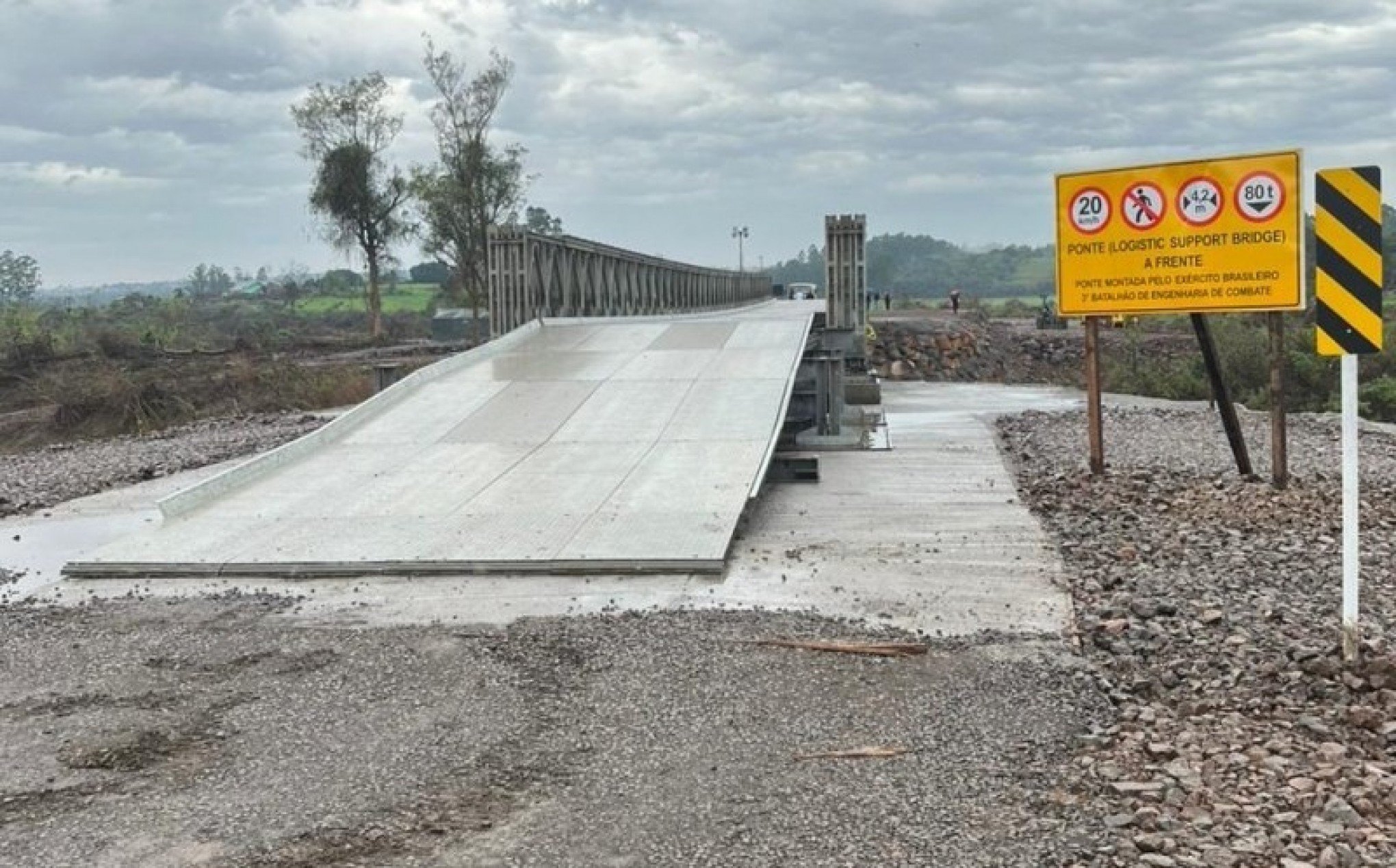 Inaugurada ponte provisória que restabelece ligação entre Lajeado e Arroio do Meio | abc+