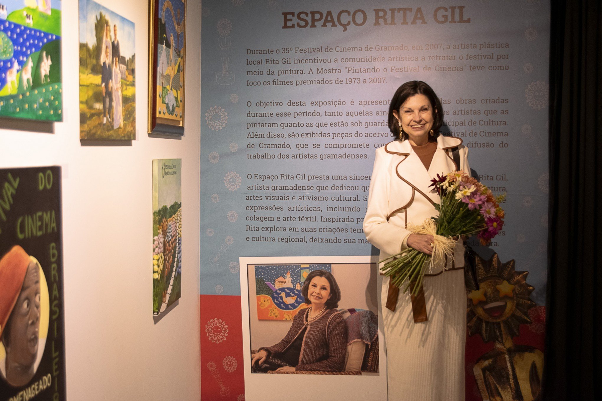 Artista gramadense é homenageada com espaço cultural no Museu do Festival de Cinema de Gramado