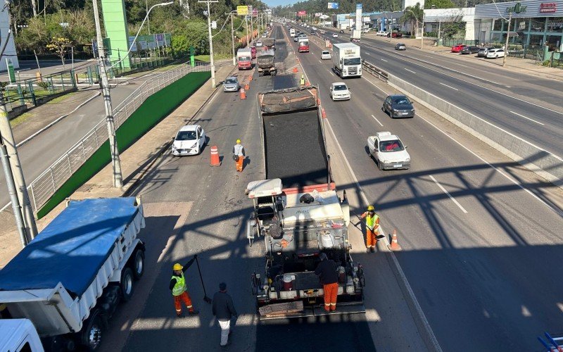 Trânsito na BR-116 em São Leopoldo  | abc+