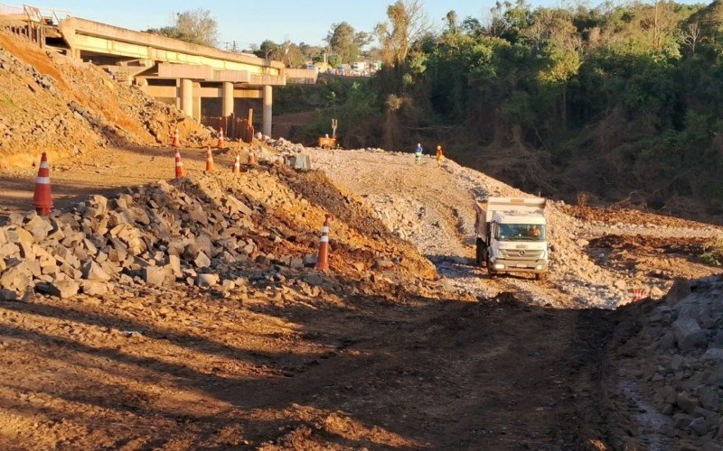 Obra em ponte sobre o Arroio Boa Vista, na BR-386 | abc+