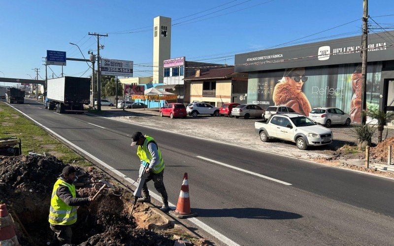 Pórticos para a instalação de sinalização serão instalados no Complexo Scharlau