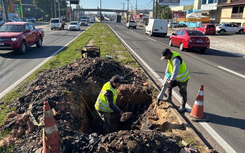 Pórticos para a instalação de sinalização serão instalados no Complexo Scharlau | abc+