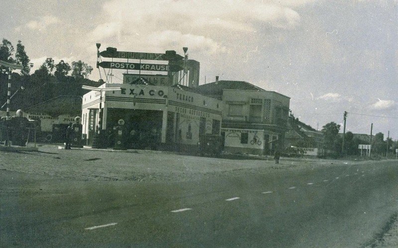 Antigo posto Texaco na Scharlau, junto à BR 2 (BR-116), em São Leopoldo