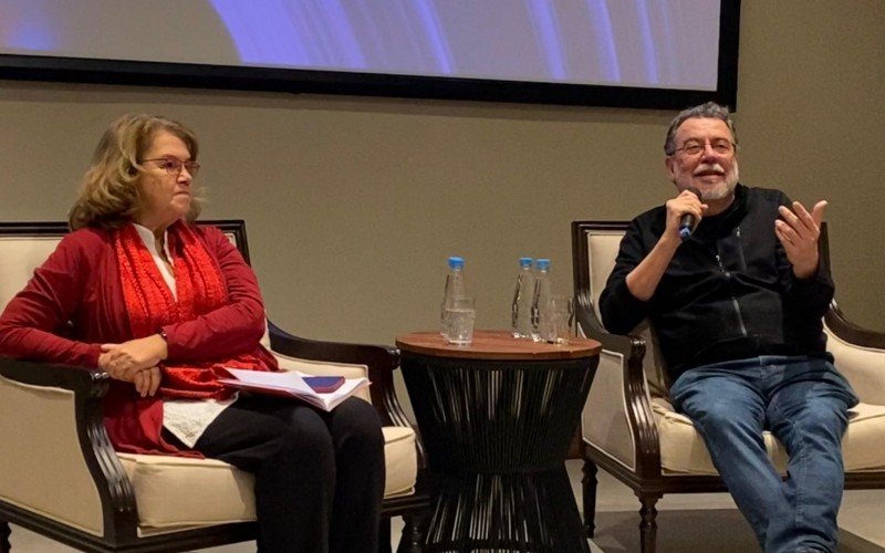 Coletiva com Jorge Furtado, homenageado em Gramado