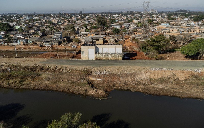 Dique Mathias Velho possui 5,7 km de extensão