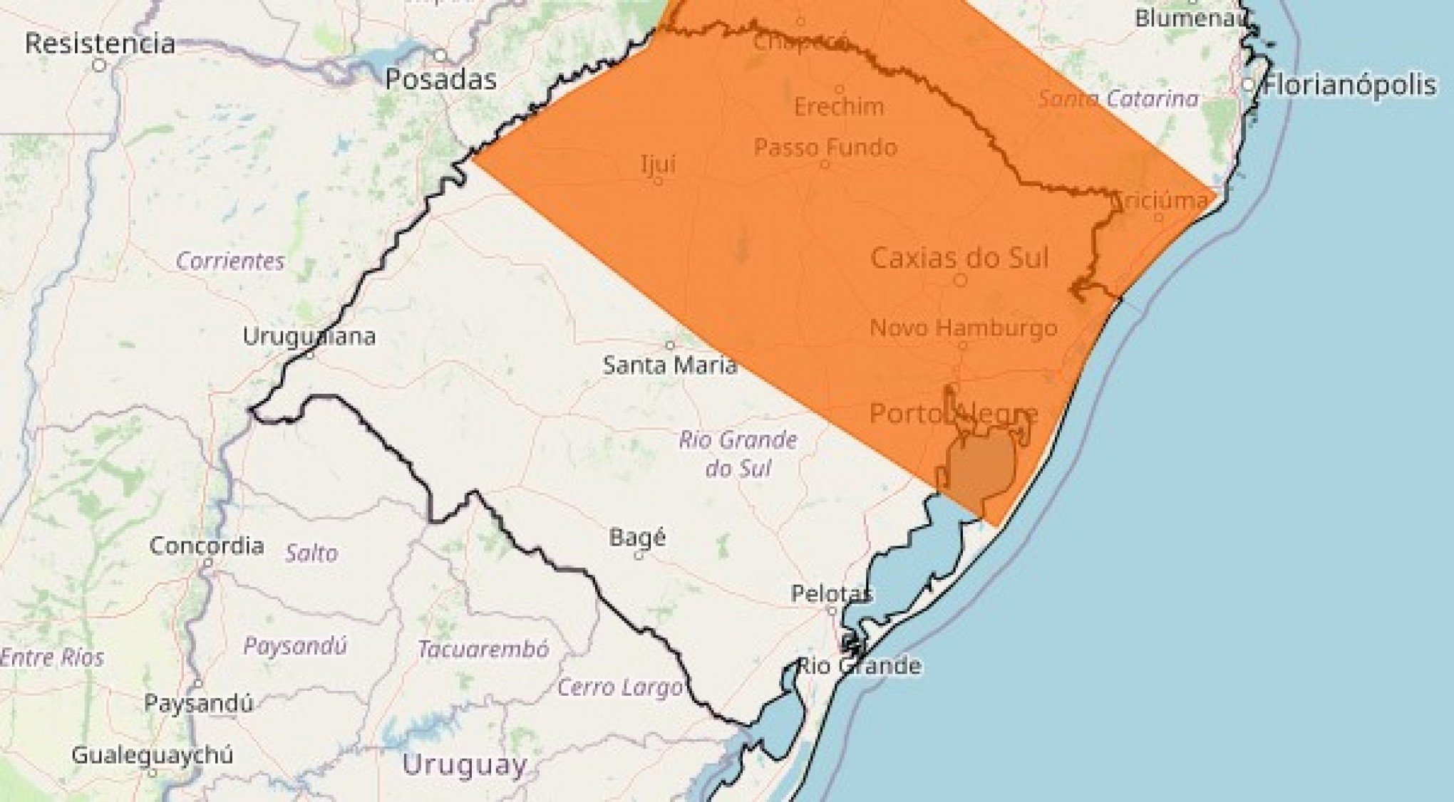 RS tem alerta de temporal e queda na temperatura nesta sexta-feira; saiba o que esperar