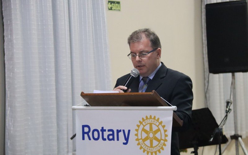 Vice-presidente do Rotary Club Novo Hamburgo Oeste, Paulo Wianei Kunst