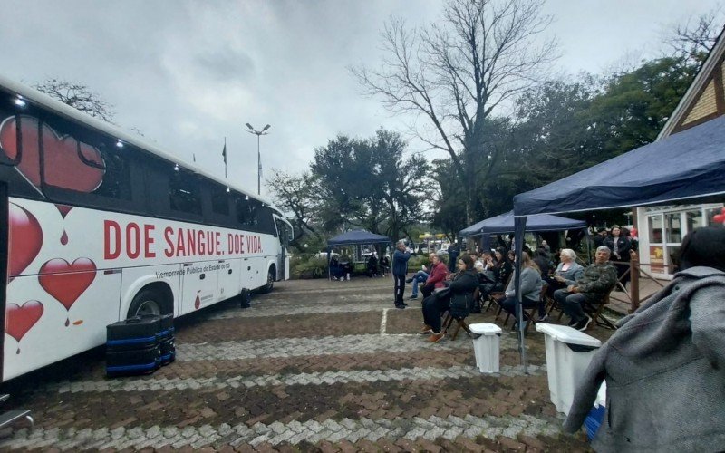 Ônibus do Hemocentro em Estância Velha 