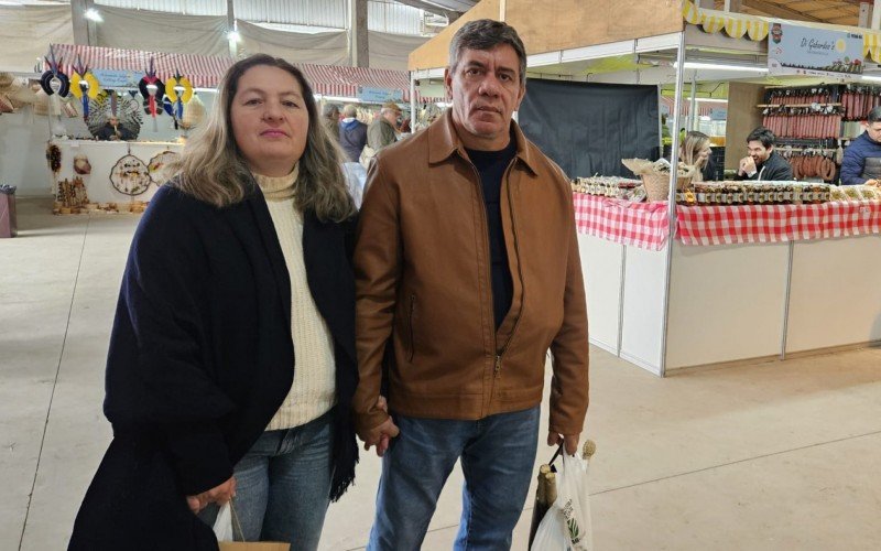 Rosana e Paulo Portela vieram de Cruz Alta para visitar a Expointer 2024