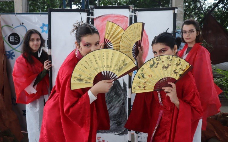 Cultura japonesa foi trazida por turma de 3º ano 