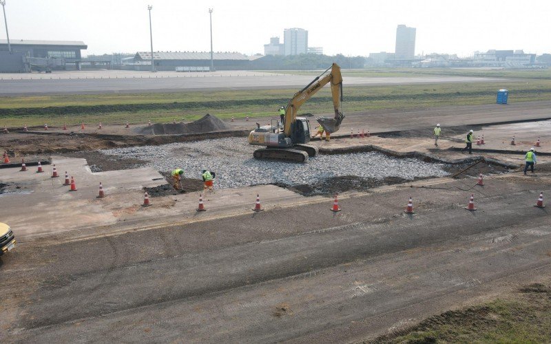 Obras no aeroporto de Porto Alegre no início da segunda quinzena de agosto | abc+