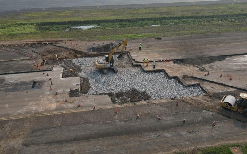 Obras no aeroporto de Porto Alegre no início da segunda quinzena de agosto | abc+