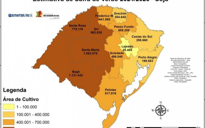 Safra de soja terá crescimento de quase 20% na próxima safra, calcula Emater | abc+