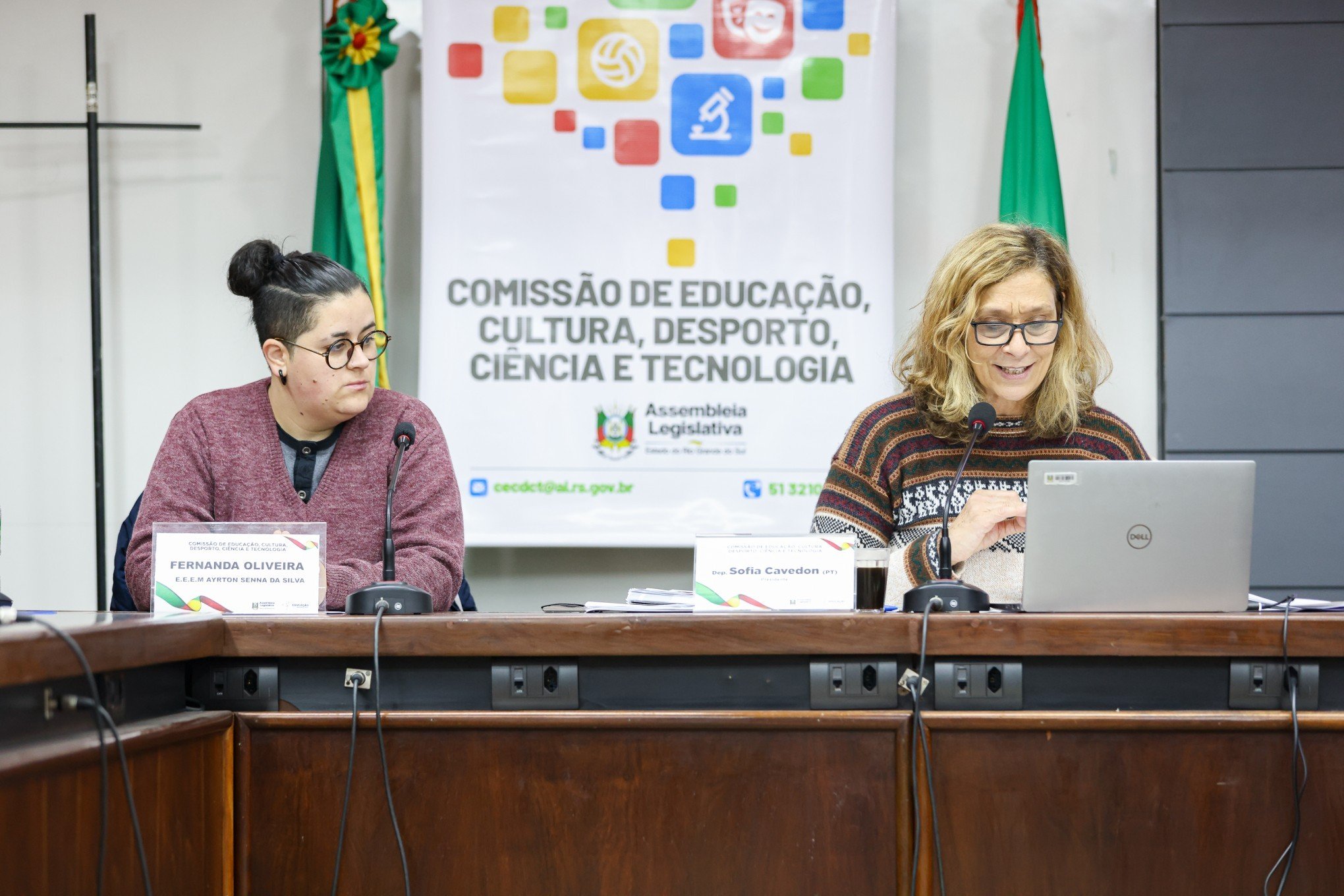 Sofia Cavedon (à diteita) preside o colegiado e participou da reunião | abc+