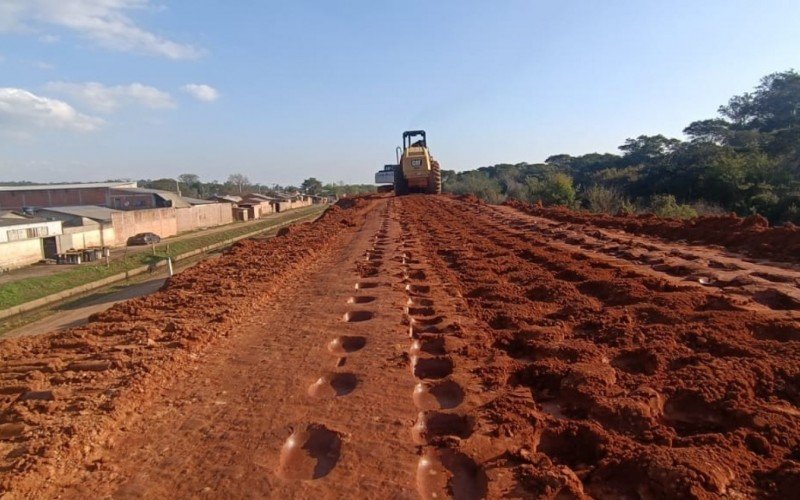 Na Vicentina, obra deve ser concluída na próxima semana