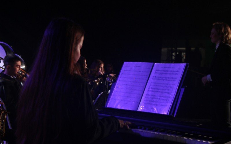 Orquestra da escola Gaspar Silveira Martins