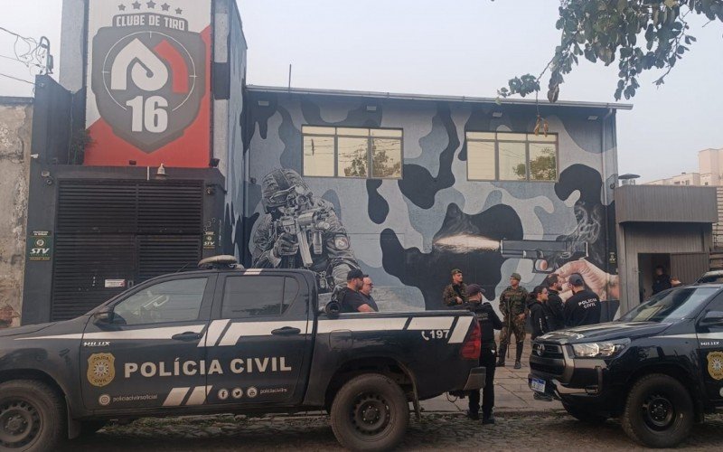 Clube de tiro foi alvo de operação da Polícia Civil em Novo Hamburgo | abc+