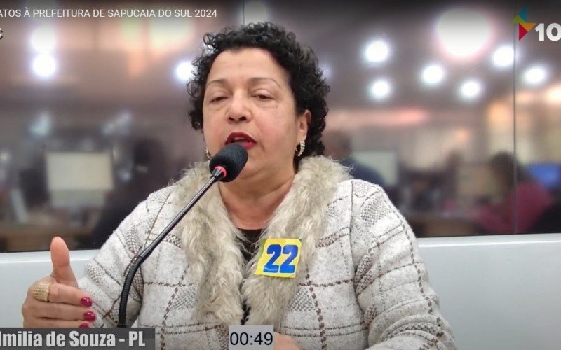 Dra. Imilia de Souza no debate dos candidatos à Prefeitura de Sapucaia do Sul | abc+