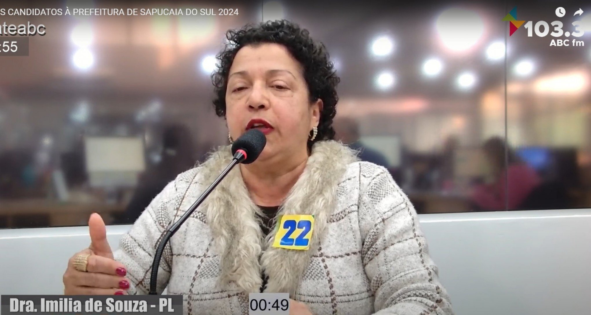 VÍDEO: Dra. Imilia de Souza no debate dos candidatos à Prefeitura de Sapucaia do Sul