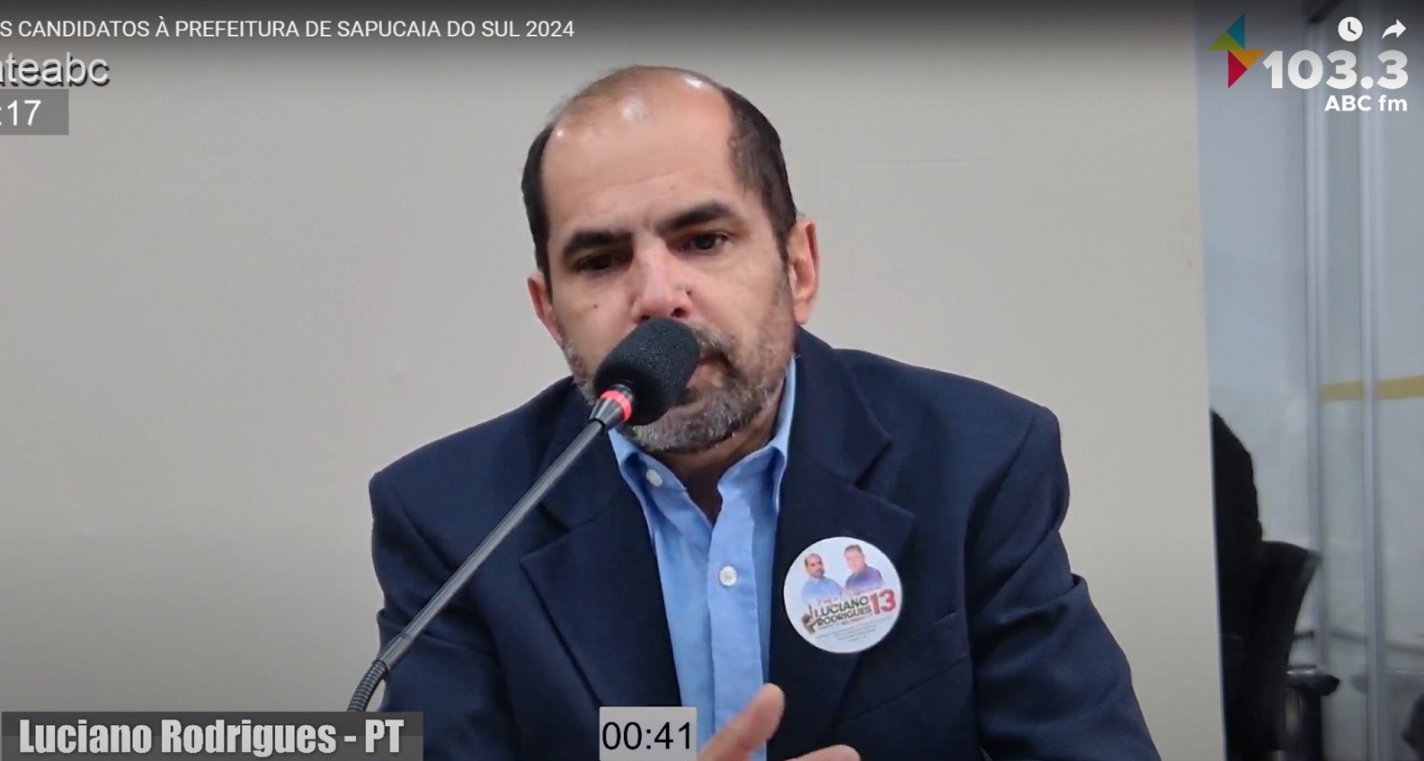 VÍDEO: Luciano Rodrigues no debate dos candidatos à Prefeitura de Sapucaia do Sul