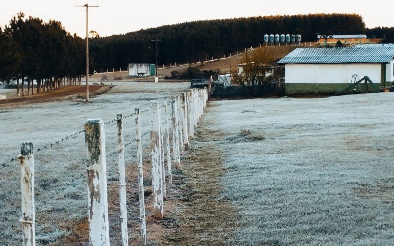 Temperatura próxima de zero traz geada para cidade gaúcha; veja imagens | abc+