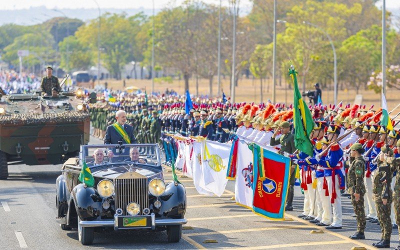 Presidente da República, Luiz Inácio Lula da Silva, durante o desfile de 7 de Setembro, na Esplanada dos Ministérios | abc+