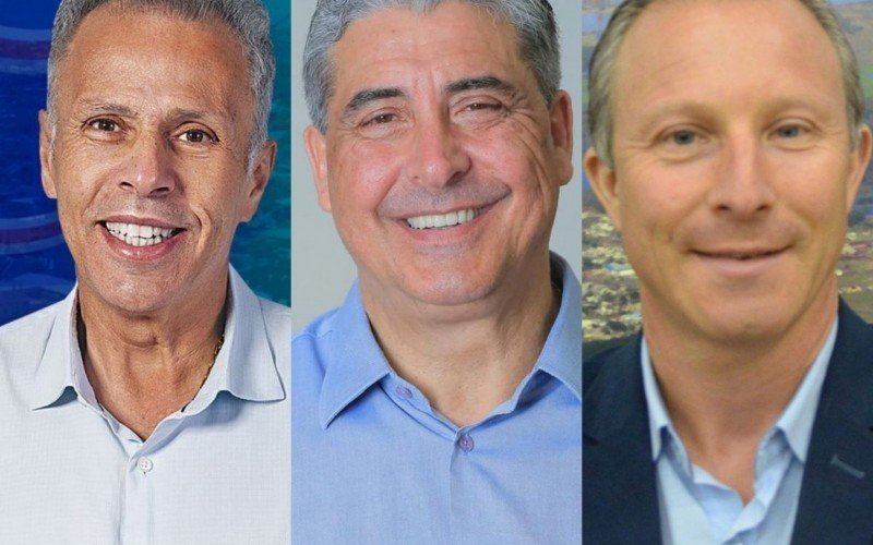 Faisal Karam (Republicanos), Giovani Feltes (MDB) e Victor Souza (PCdoB) são os candidatos à prefeitura de Campo Bom | abc+
