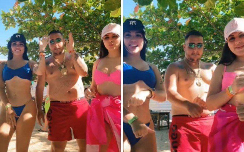 Marcelly Peretto, Igor Peretto e Rafaela Costa postavam vídeos juntos nas redes sociais | abc+