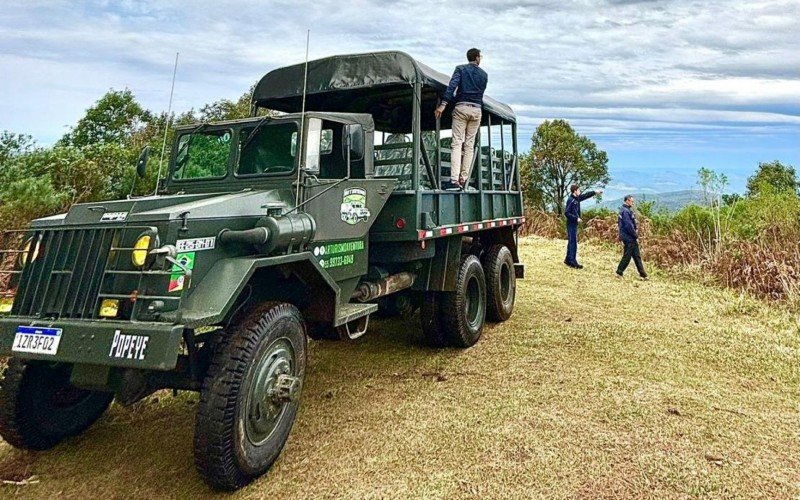 Passeio pelo interior de Canela ocorrerá a bordo de um caminhão militar