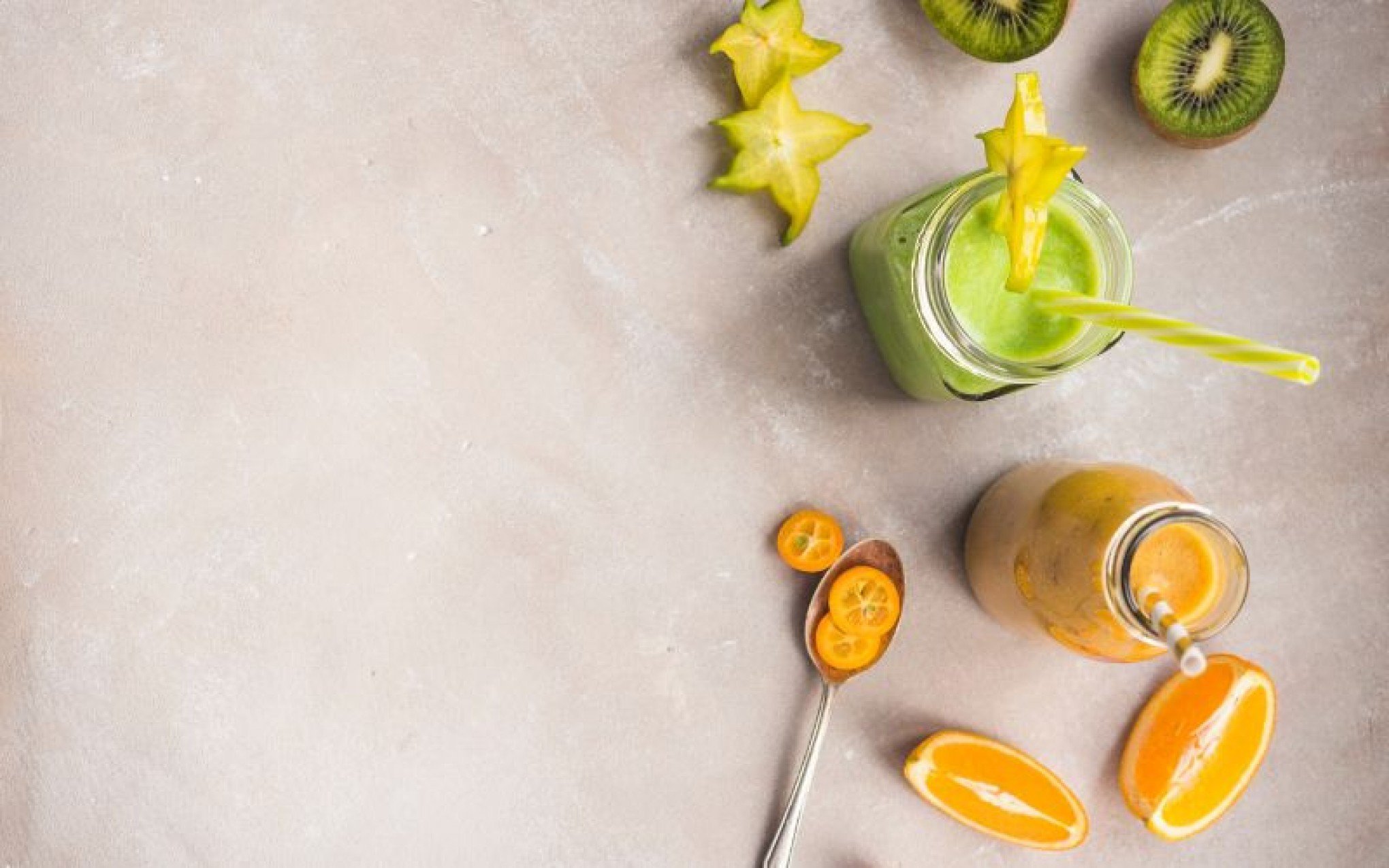 RECEITAS: Suco de laranja com cenoura e kiwi é diferente e traz benefícios para a saúde