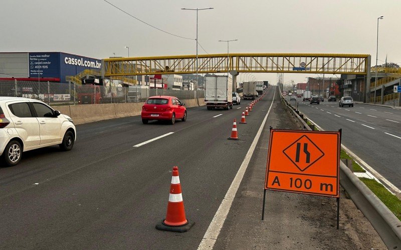 Estreitamento de pista sobre o viaduto da Scharlau | abc+