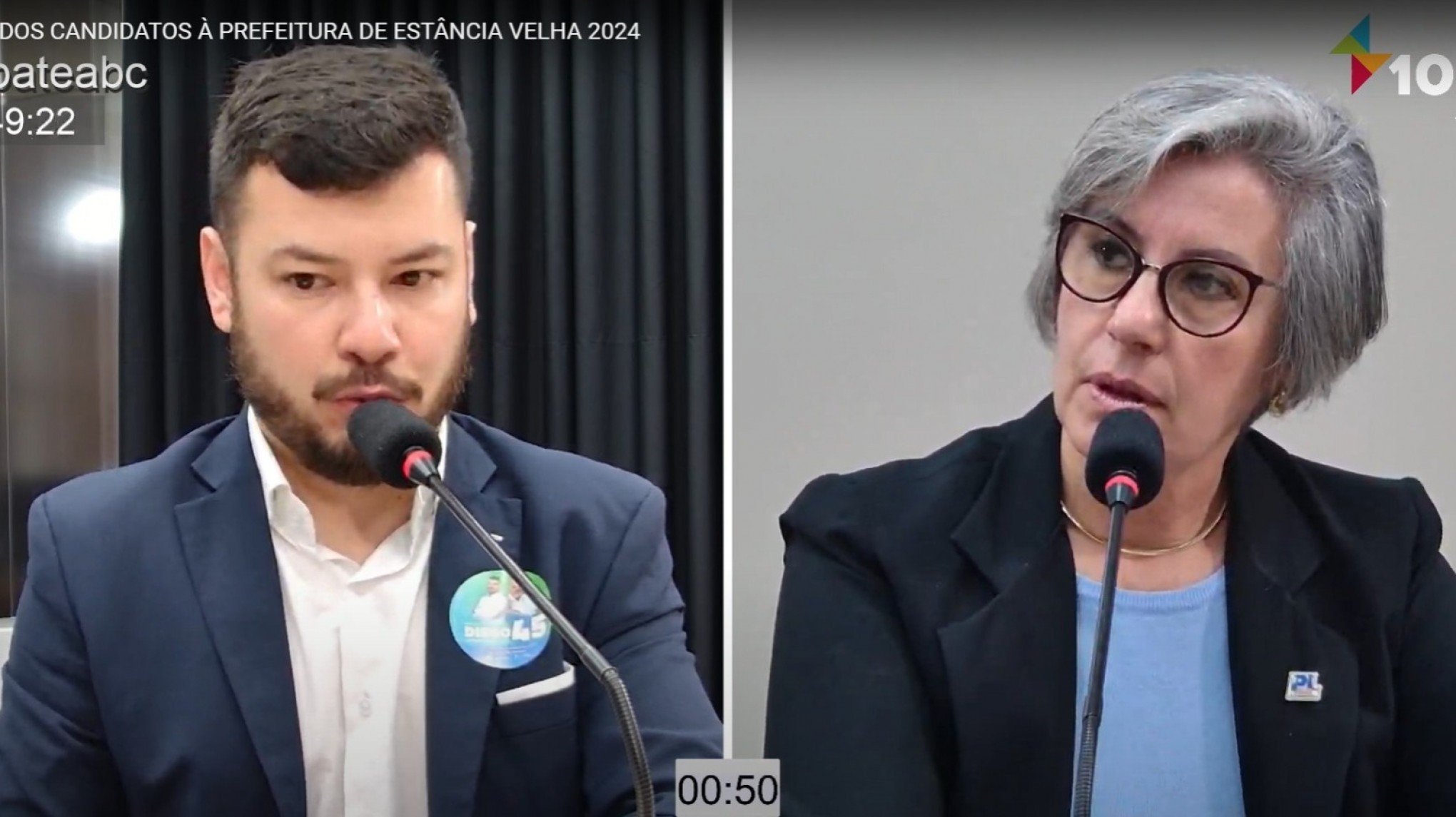 VÍDEO: Diego Francisco no debate dos candidatos à Prefeitura de Estância Velha