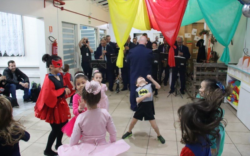 Crianças fizeram a festa na EMEI Pedacinho do Céu