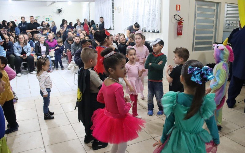 Crianças fizeram a festa na EMEI Pedacinho do Céu