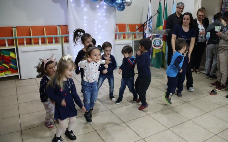 Crianças fizeram a festa na EMEI Pedacinho do Céu