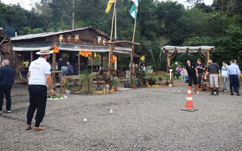 Amigos do piquete Os Bagaceiros organizaram uma competição de bocha