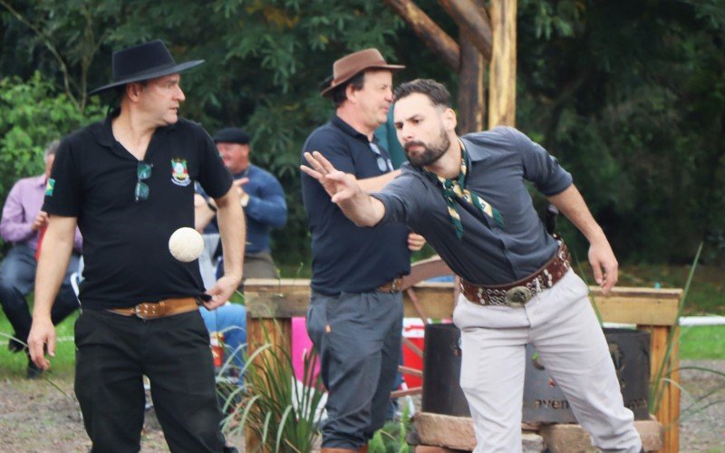 Amigos do piquete Os Bagaceiros organizaram uma competição de bocha