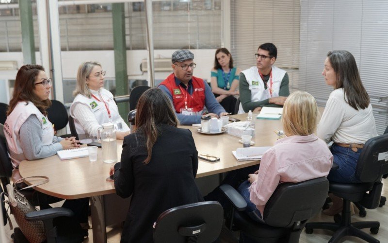 Psicólogos Sem Fronteiras se reuniram com o Departamento de Saúde Mental da Secretaria de Saúde de Canoas nesta quarta-feira (18)