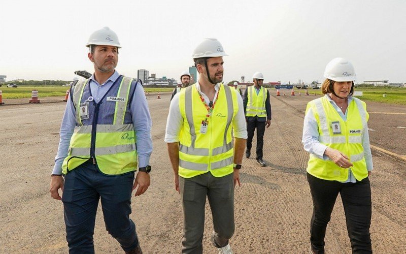 Eduardo Leite faz vistoria no Aeroporto Salgado Filho